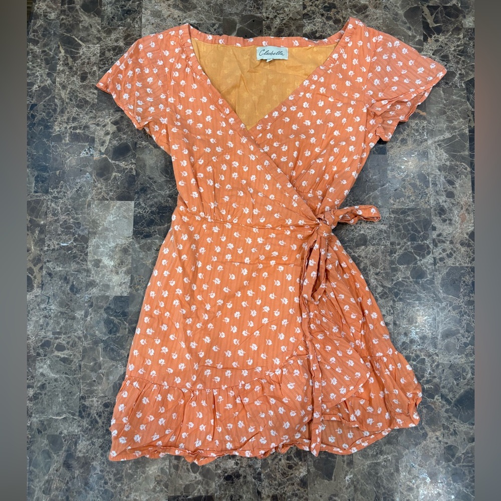Cleobella Terracotta Floral Mini Dress